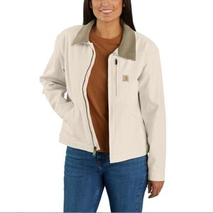 SOLD - Carhartt Women's Utility Jacket in Cream and Tan